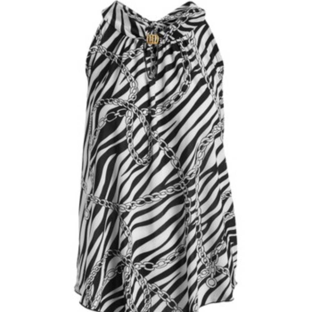 Black & White Status-Print Tank - Women